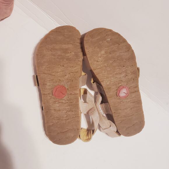 Haflinger Mara Slingback Sandal Gladiator Gold Bronze Size 37/6 - Picture 9 of 10